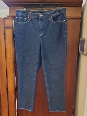 Talbots | Slim Straight Ankle Denim Jeans in Regina Wash - Women's Size 10